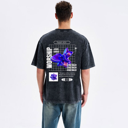 Worship Christian Washed T-Shirt