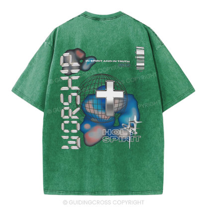 Worship Christian Washed T-Shirt
