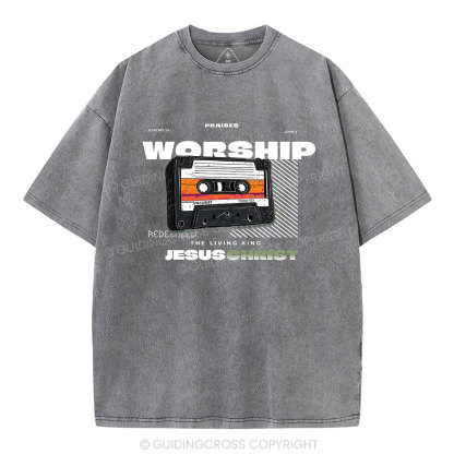 Worship Christian Washed T-Shirt