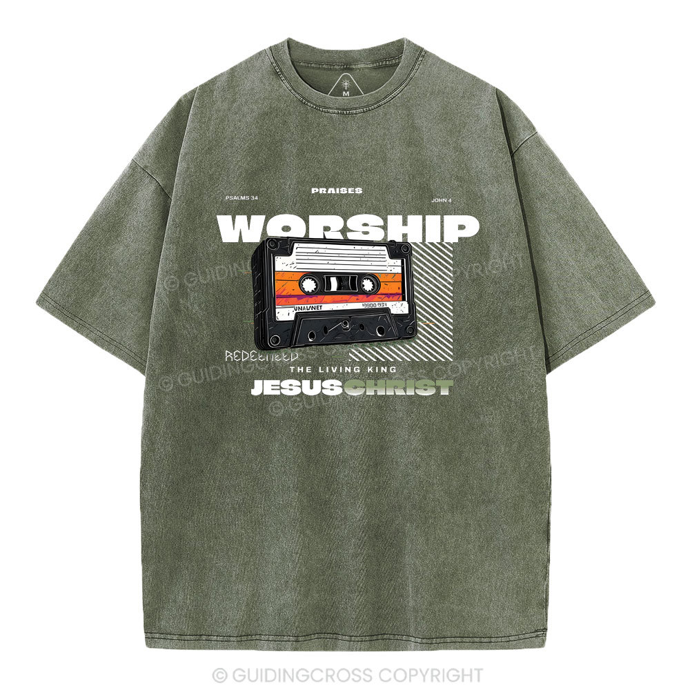 Worship Christian Washed T-Shirt