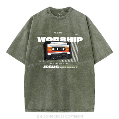 Worship Christian Washed T-Shirt