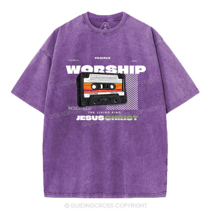 Worship Christian Washed T-Shirt
