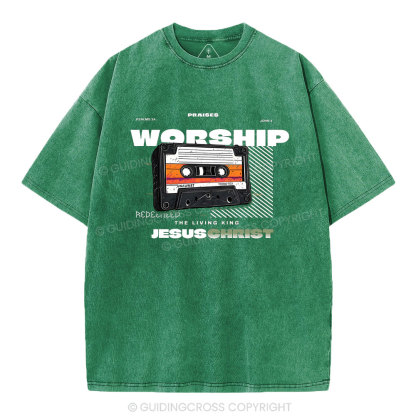 Worship Christian Washed T-Shirt