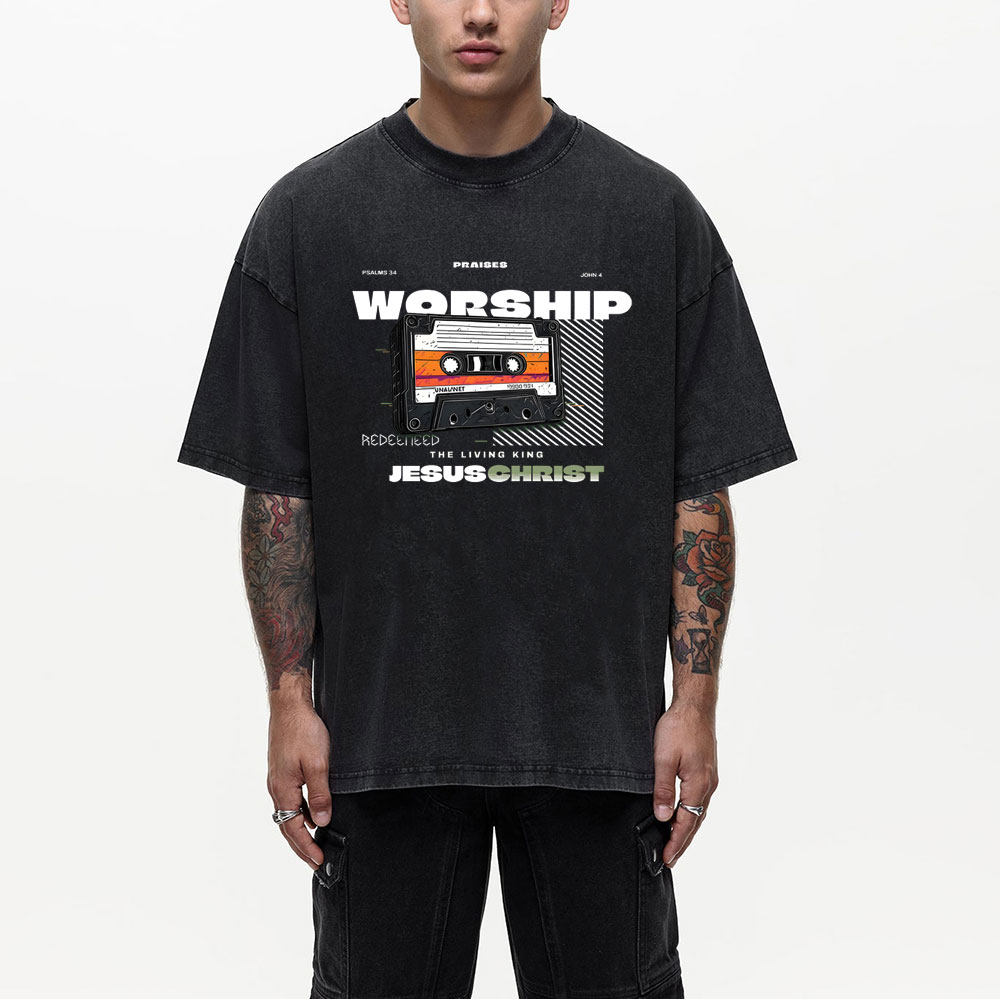 Worship Christian Washed T-Shirt