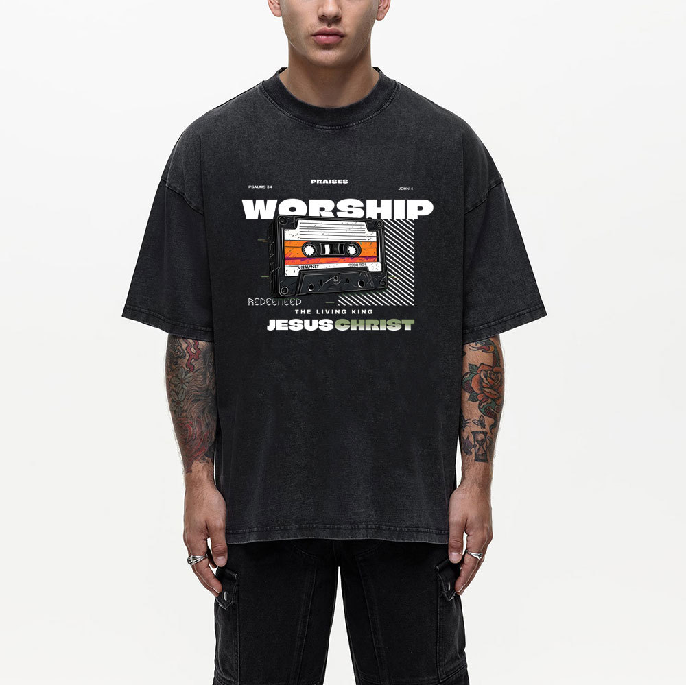 Worship Christian Washed T-Shirt