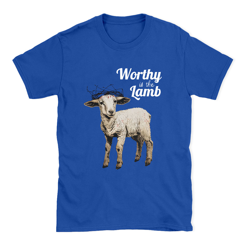 Worthy Is The Lamb Christian Washed T-Shirt