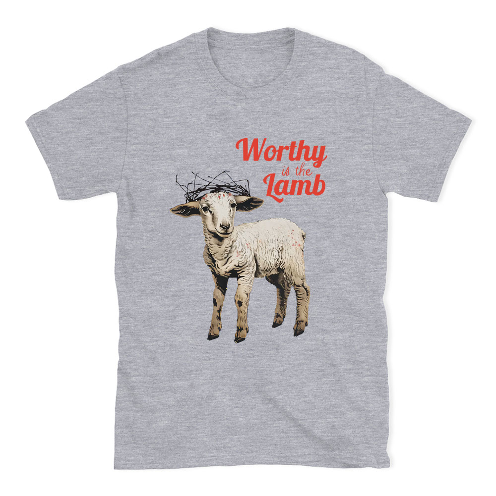 Worthy Is The Lamb Christian Washed T-Shirt