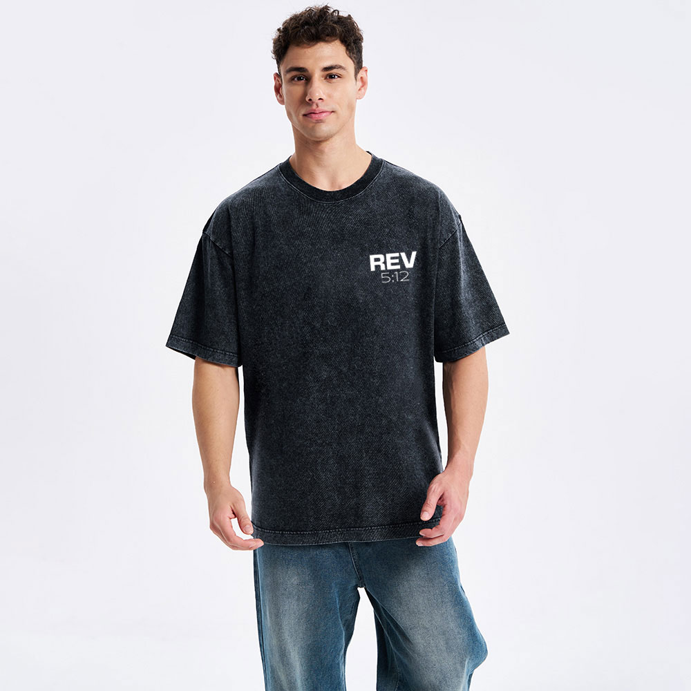 Worthy Is The Lamb Christian Washed T-Shirt