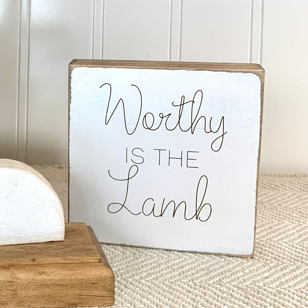 Easter Scene Wooden Decoration