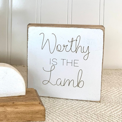 Easter Scene Wooden Decoration