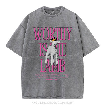 Worthy Is The Lamb Washed T-Shirt-ZP
