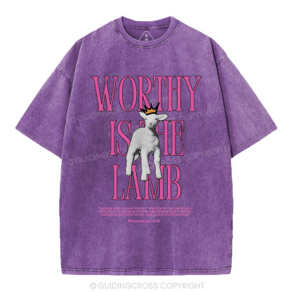 Worthy Is The Lamb Washed T-Shirt-ZP