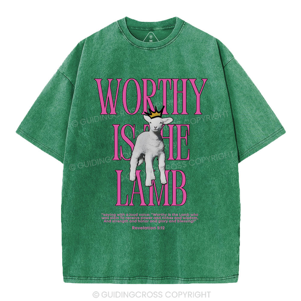 Worthy Is The Lamb Washed T-Shirt-ZP