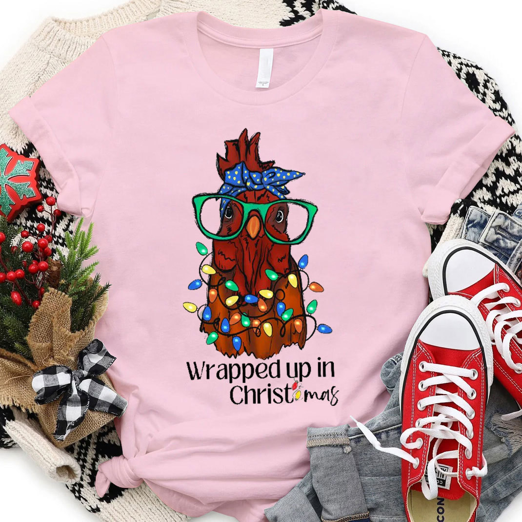 Wrapped Up In Christmas Christian T-Shirt