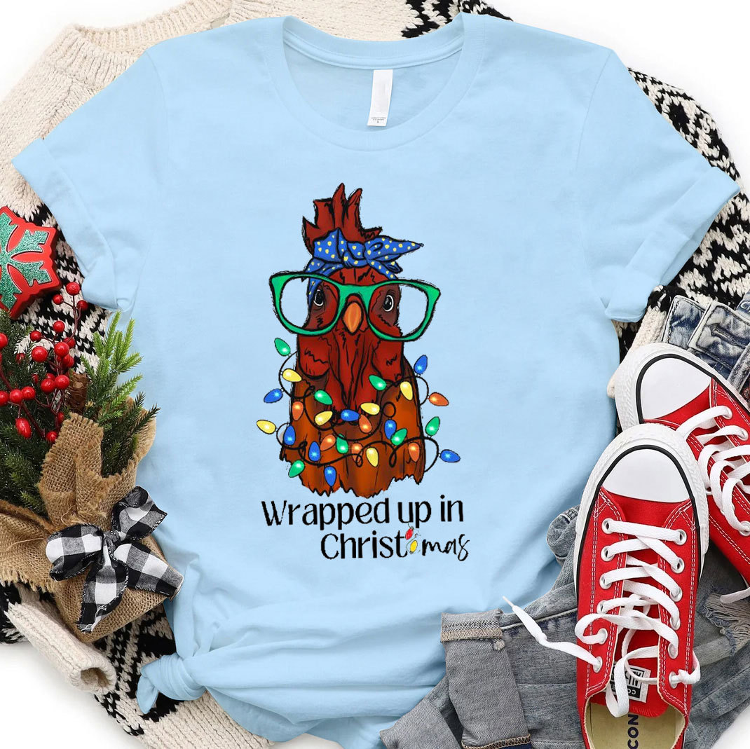 Wrapped Up In Christmas Christian T-Shirt