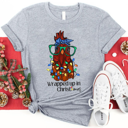 Wrapped Up In Christmas Christian T-Shirt