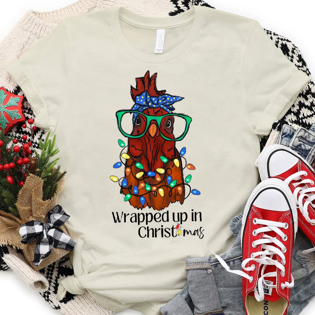 Wrapped Up In Christmas Christian T-Shirt