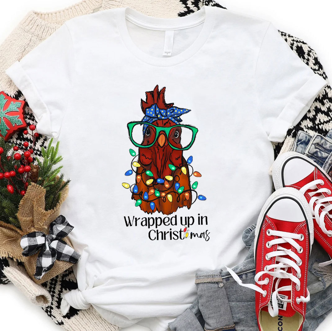 Wrapped Up In Christmas Christian T-Shirt
