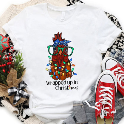 Wrapped Up In Christmas Christian T-Shirt