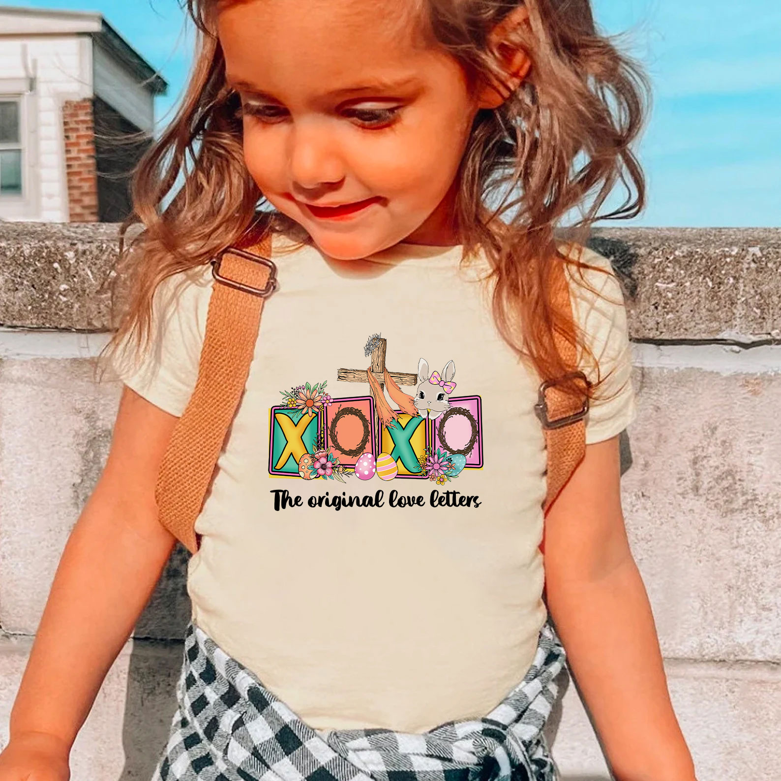 The Original Love Letters Religious Easter Christian Kids T Shirt