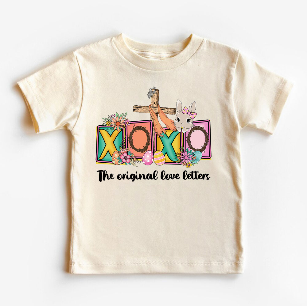 The Original Love Letters Religious Easter Christian Kids T Shirt
