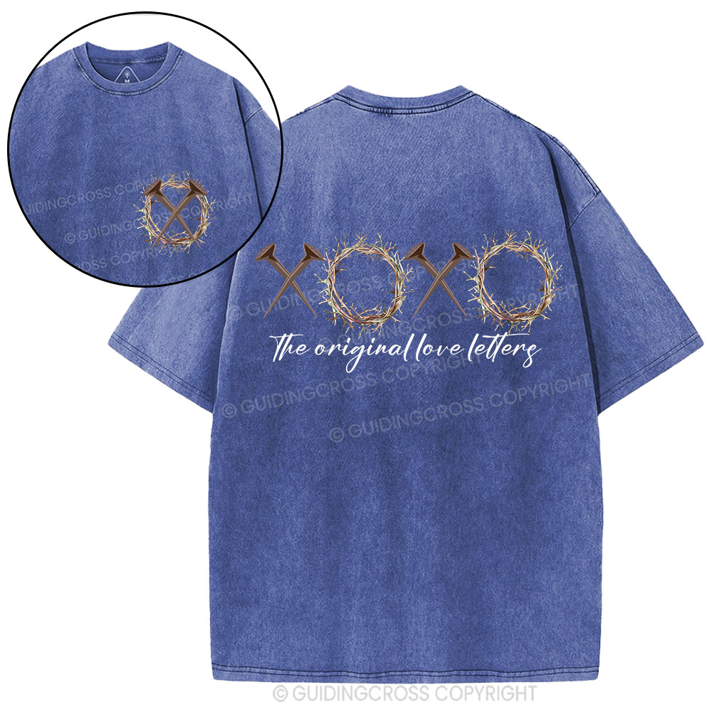XOXO Original Love Letters Christian Washed T-Shirt