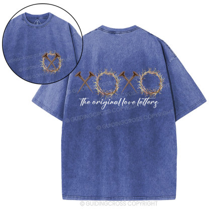 XOXO Original Love Letters Christian Washed T-Shirt