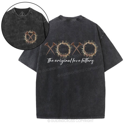 XOXO Original Love Letters Christian Washed T-Shirt