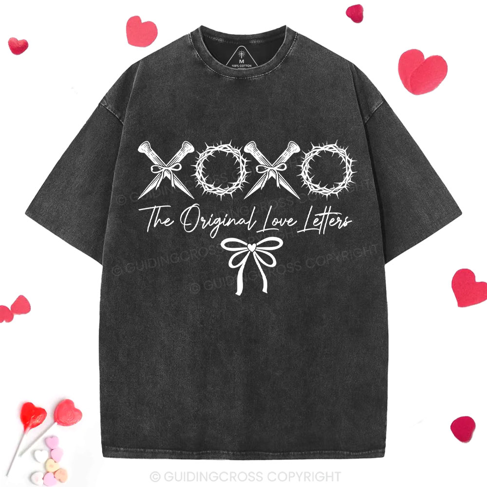 XOXO The Original Love Letters Christian Washed T-Shirt