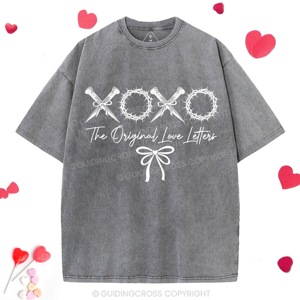XOXO The Original Love Letters Christian Washed T-Shirt