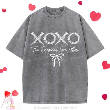 XOXO The Original Love Letters Christian Washed T-Shirt