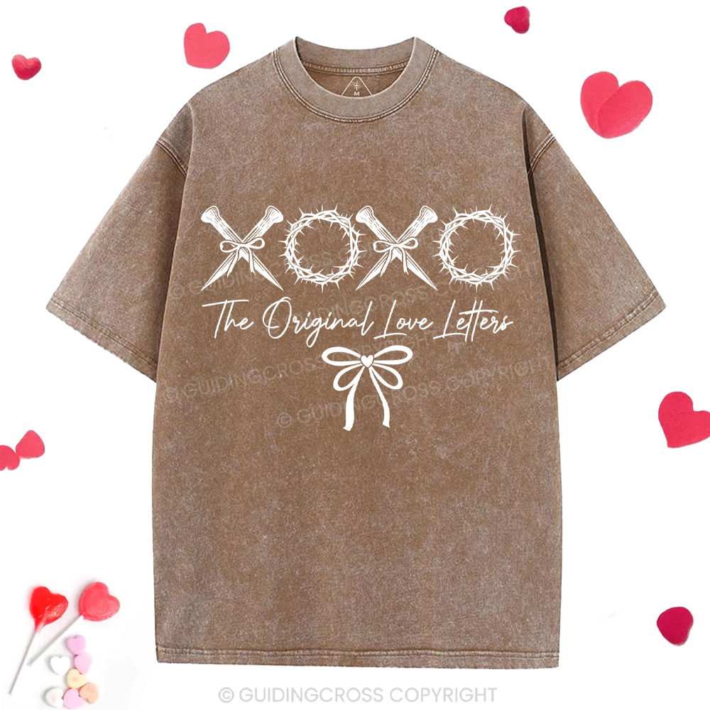 XOXO The Original Love Letters Christian Washed T-Shirt