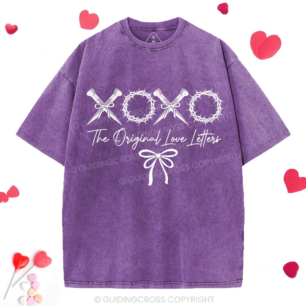 XOXO The Original Love Letters Christian Washed T-Shirt