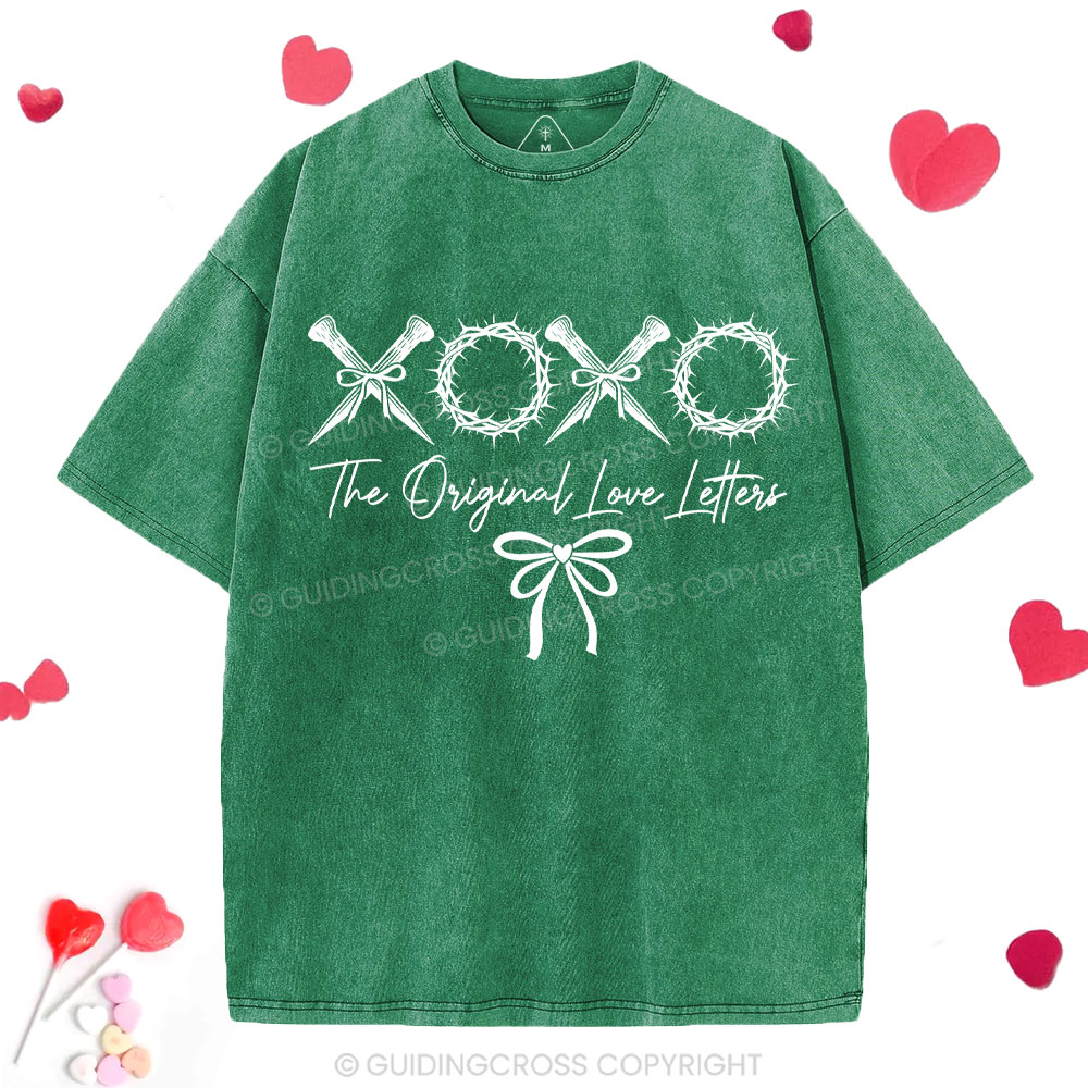 XOXO The Original Love Letters Christian Washed T-Shirt