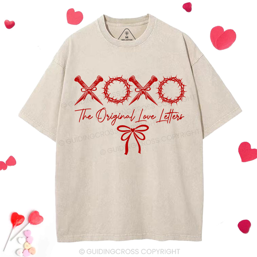 XOXO The Original Love Letters Christian Washed T-Shirt