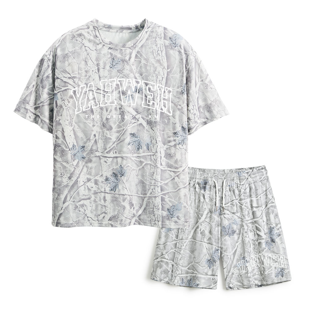 YAHWEH Christian Camo T-Shirt & Shorts