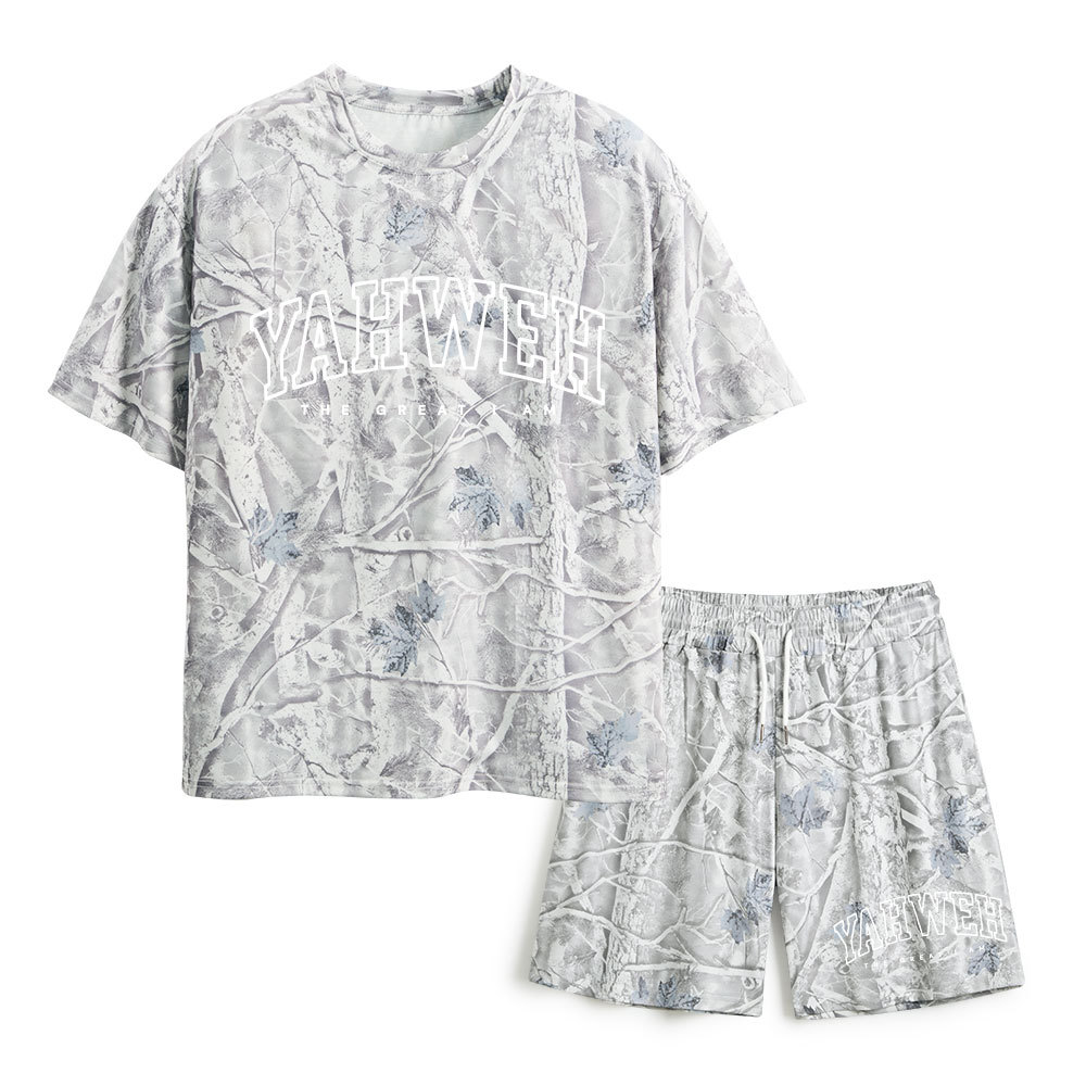 YAHWEH Christian Camo T-Shirt & Shorts