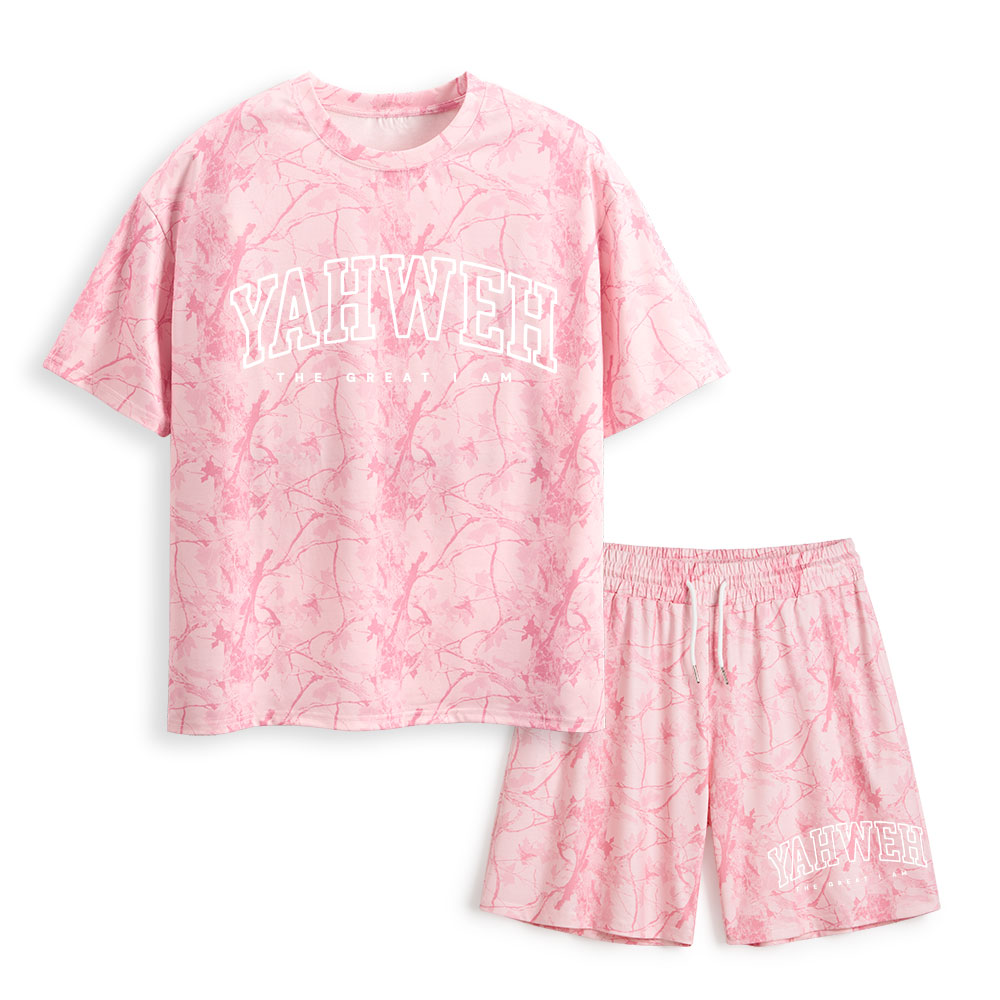 YAHWEH Christian Camo T-Shirt & Shorts