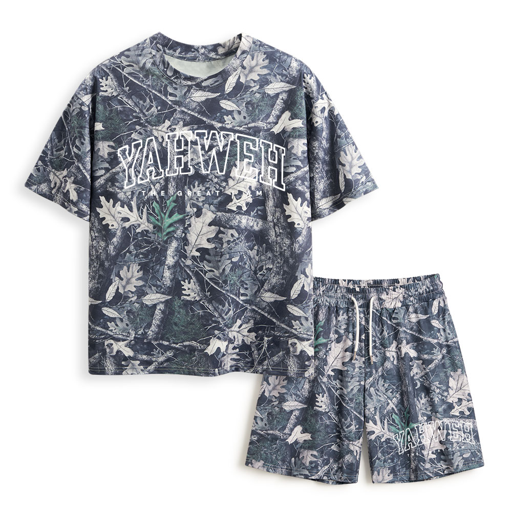 YAHWEH Christian Camo T-Shirt & Shorts