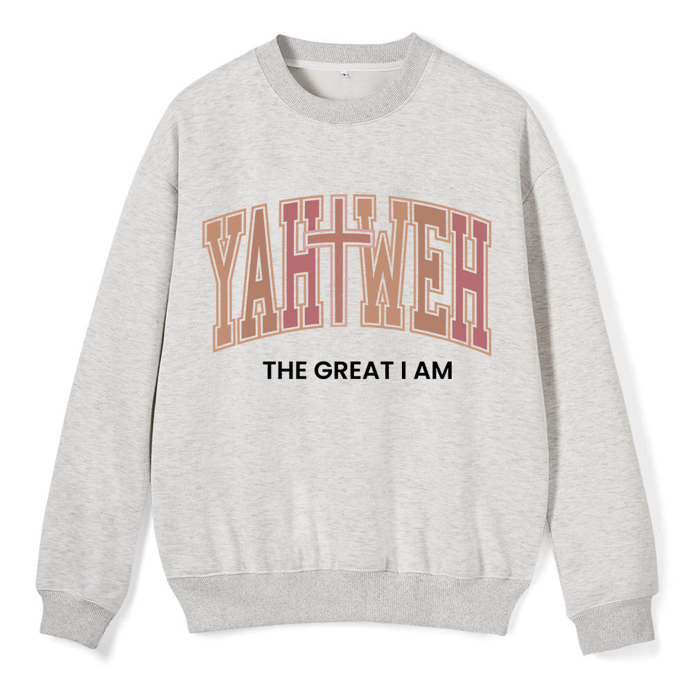 YAHWEH Christian Fleece Sweatshirt Sale - GuidingCross