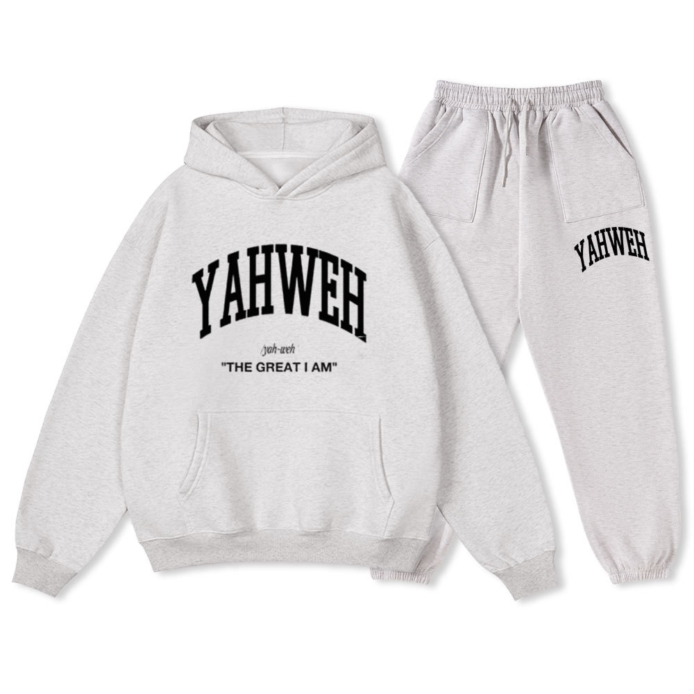 YAHWEH Christian Fleece Hoodie Set