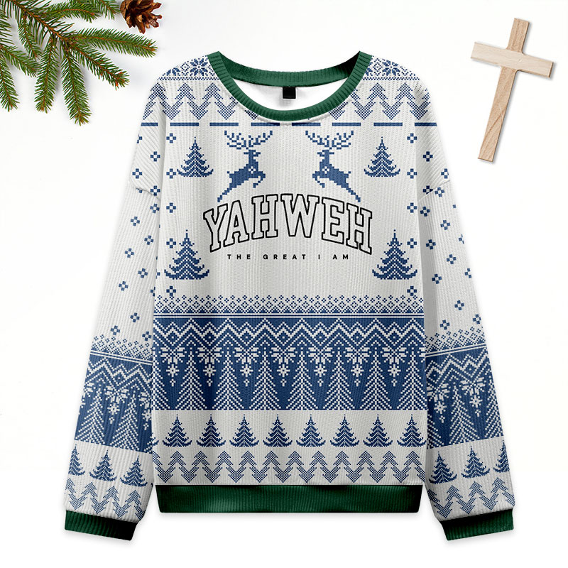 YAHWEH Christian Ugly Christmas Sweatshirt