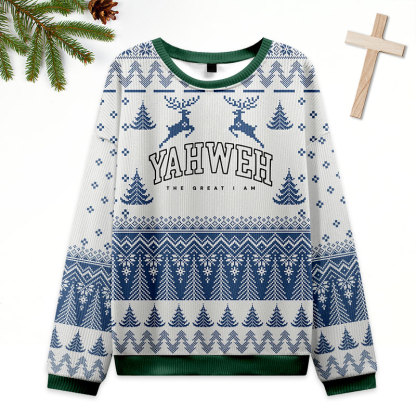YAHWEH Christian Ugly Christmas Sweatshirt