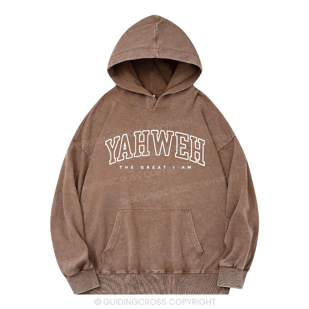 YAHWEH Christian Washed Hoodie