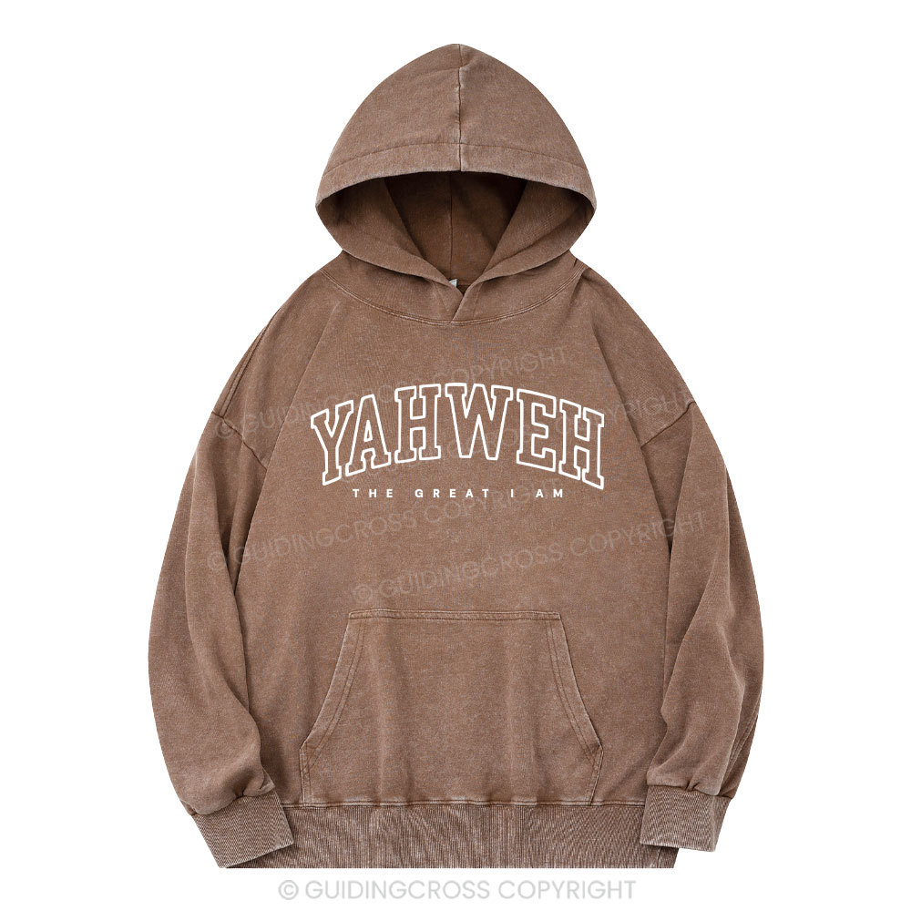 YAHWEH Christian Washed Hoodie
