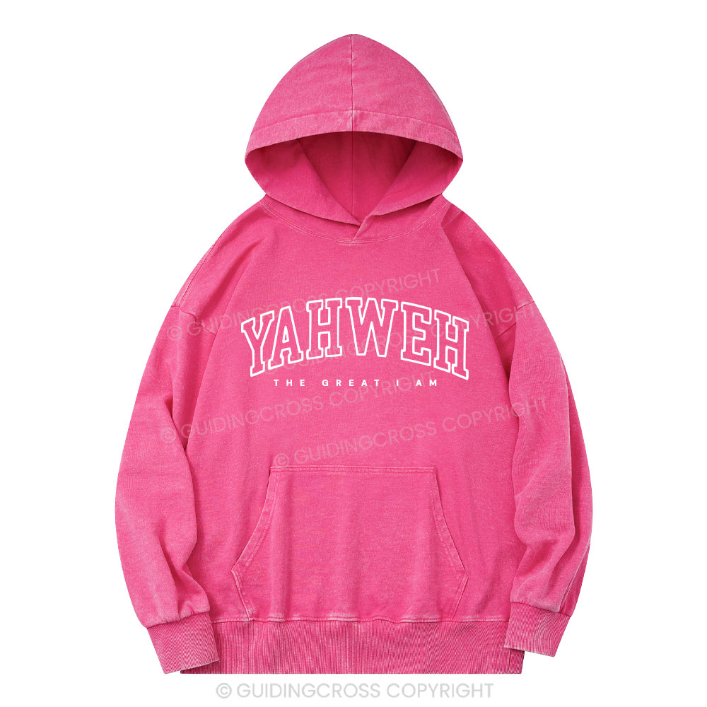 YAHWEH Christian Washed Hoodie