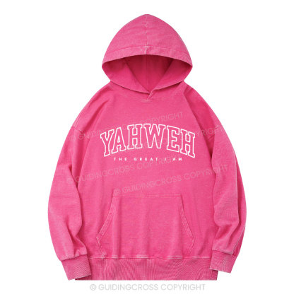 YAHWEH Christian Washed Hoodie