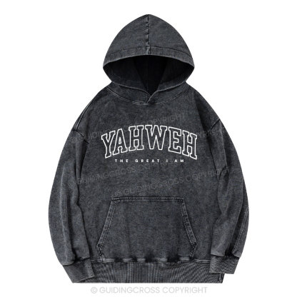 YAHWEH Christian Washed Hoodie