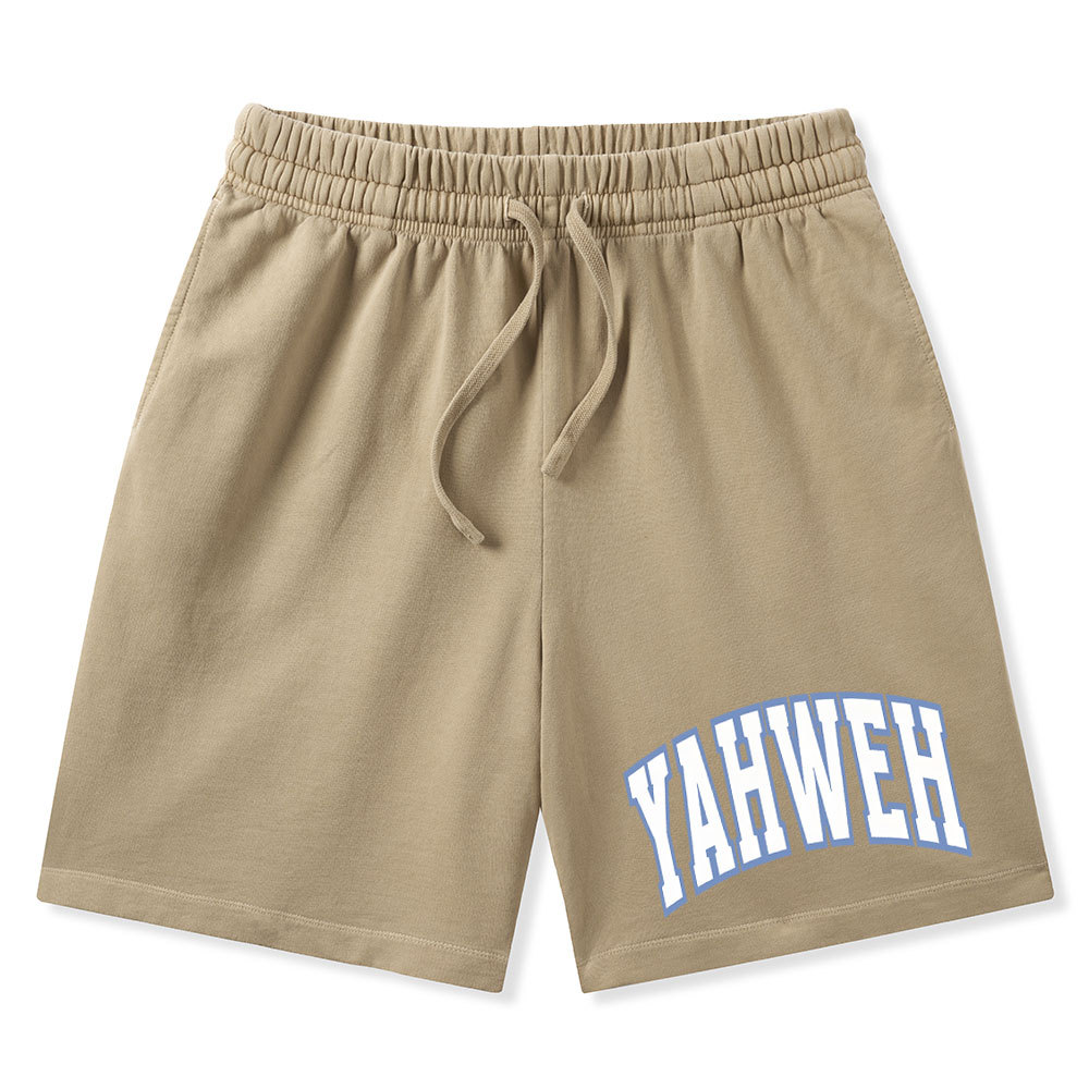 YAHWEH Christian Washed Shorts