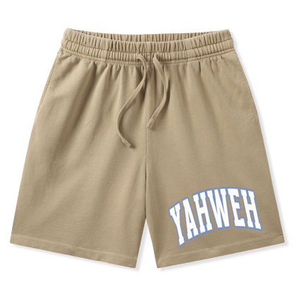 YAHWEH Christian Washed Shorts